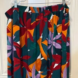 Eloquii Vibrant Floral Maxi Skirt